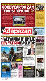ADAPAZARI AKŞAM HABERLERİ