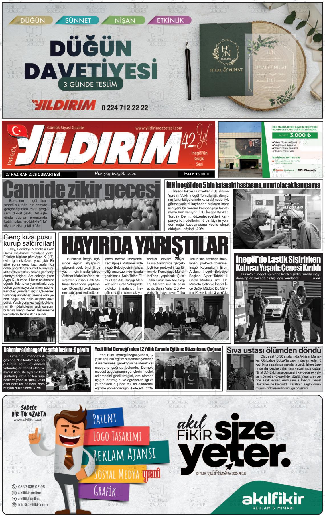İNEGÖL YILDIRIM